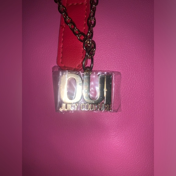 Juicy Couture Oui Pink and Red large tote.   Brand New never used! - Picture 3 of 5